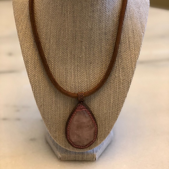 Pink Stone Necklace - Picture 1 of 3